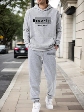 Men's Tracksuit Set – Casual Sweatshirt & Sweatpants
