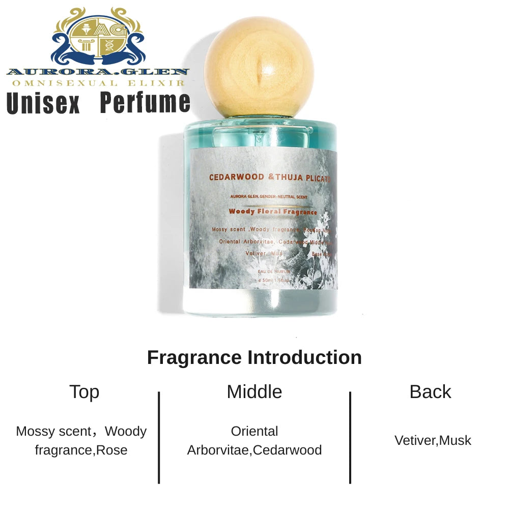 Floral Woody Unisex Perfume Fresh Natural Spray 50ml