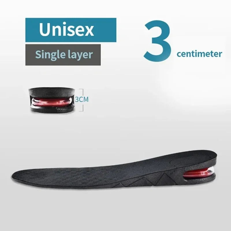 1Pair Height Increase Insole Feet Templates 3/5/7/9cm Variable Height Shoes Insoles Air-Cushioned Shock-Absorbing sports insole