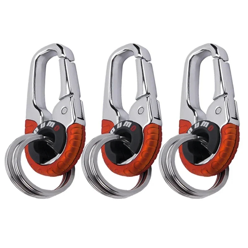 Men's Stainless Steel Carabiner Keychain Key Ring
