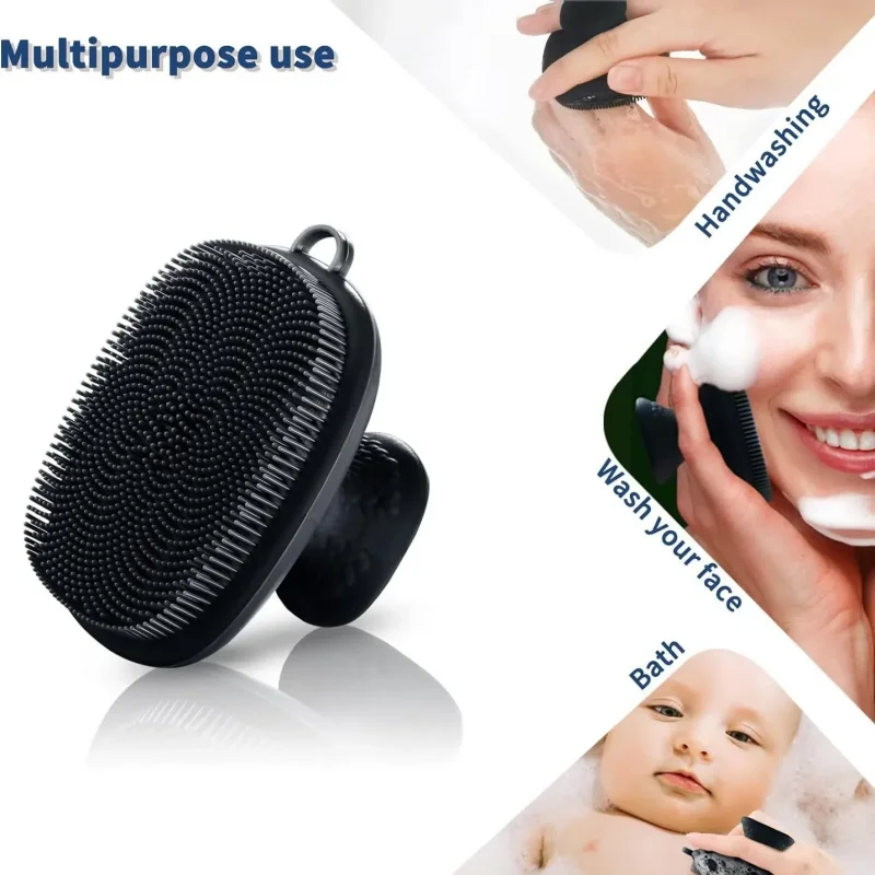 1PC Silicone Face Scrubber for Men Women Facial Cleansing Brush Silicone Face Wash Brush Manual Cleansing Skin Care Face Brushes