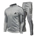 2026 New Men's Sportswear Set - Down Jacket + Sports Pants - Zippered Stand-Up Collar Sportswear Set - Fitness Clothing for Runn