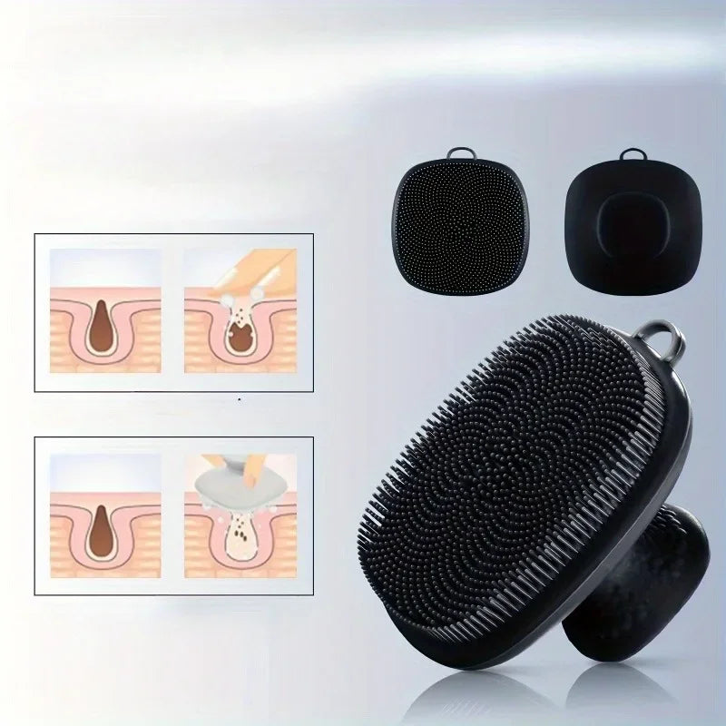 1PC Silicone Face Scrubber for Men Women Facial Cleansing Brush Silicone Face Wash Brush Manual Cleansing Skin Care Face Brushes