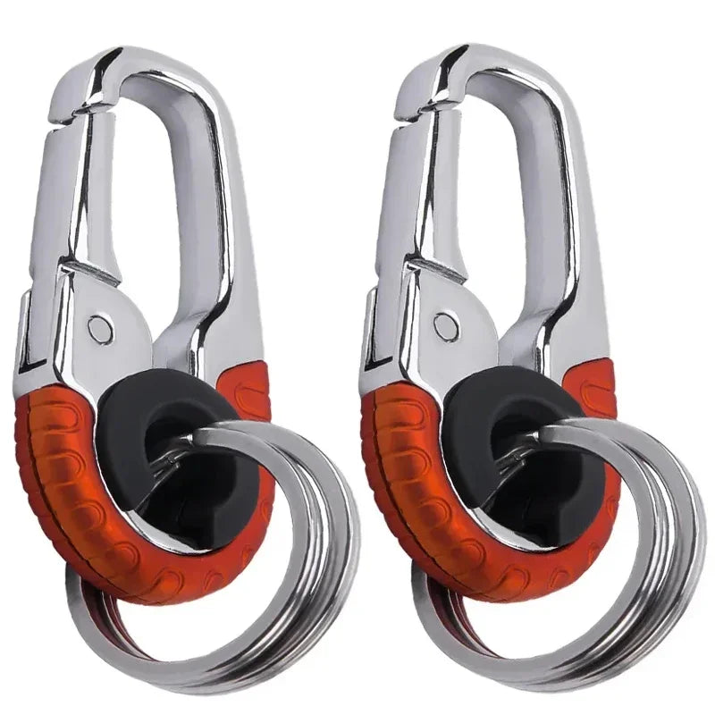 Men's Stainless Steel Carabiner Keychain Key Ring