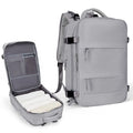 【New Arrival】Black Travel Backpack with USB Charging Port, Large Capacity Carry-On Luggage Bag for Men Women, Water-Resistant Laptop Backpack for Business Work Weekender Trip