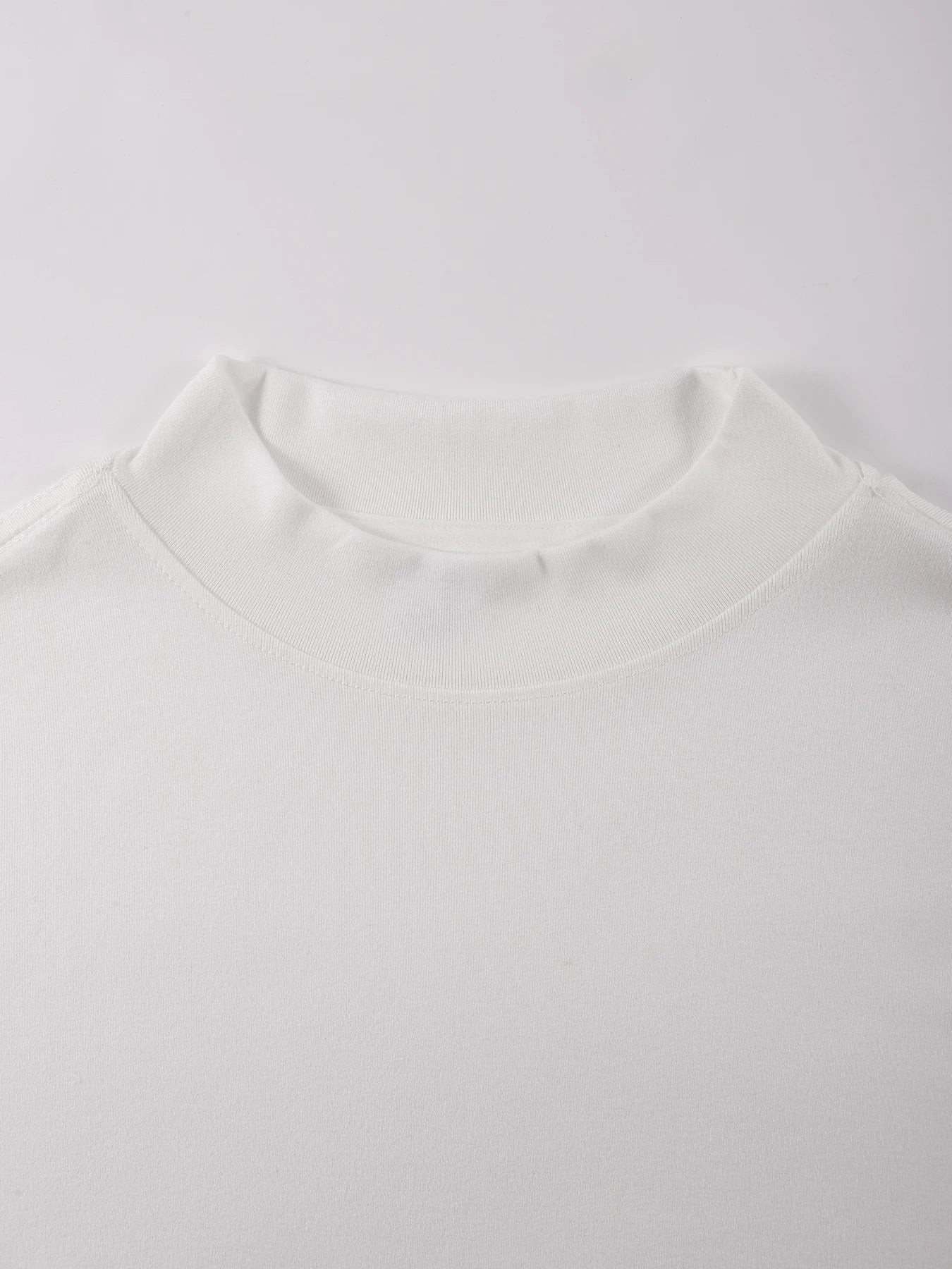 Libra The Scales Print Leisurewear For Man Simple Mock Neck Tee Casual Fashion Long Sleeve Unisex Vintage Elasticity Clothing