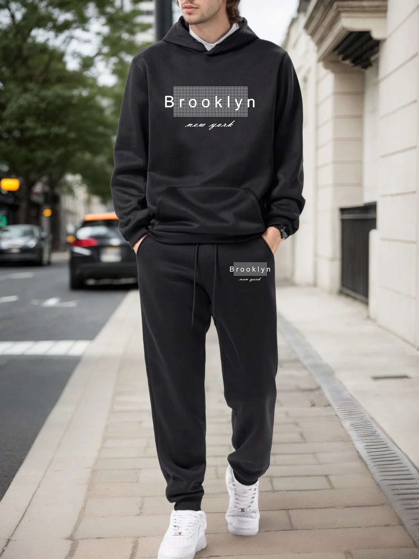 Men's Tracksuit Set – Casual Sweatshirt & Sweatpants