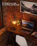 Fully Dimmable Bedside Lamp with Warm Light, Modern Nightstand Lamp for Bedroom, Living Room, Office, Bulb Included