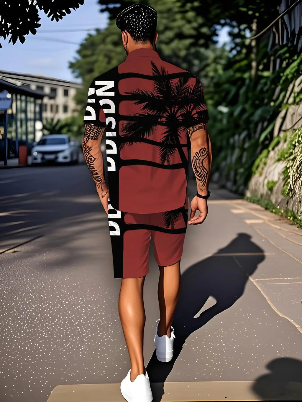 Men's Shirt Sets 2026 Spring/Summer men's sports suit drip clothing sweat suit 3D Printed Graphic jogging set men's chandals