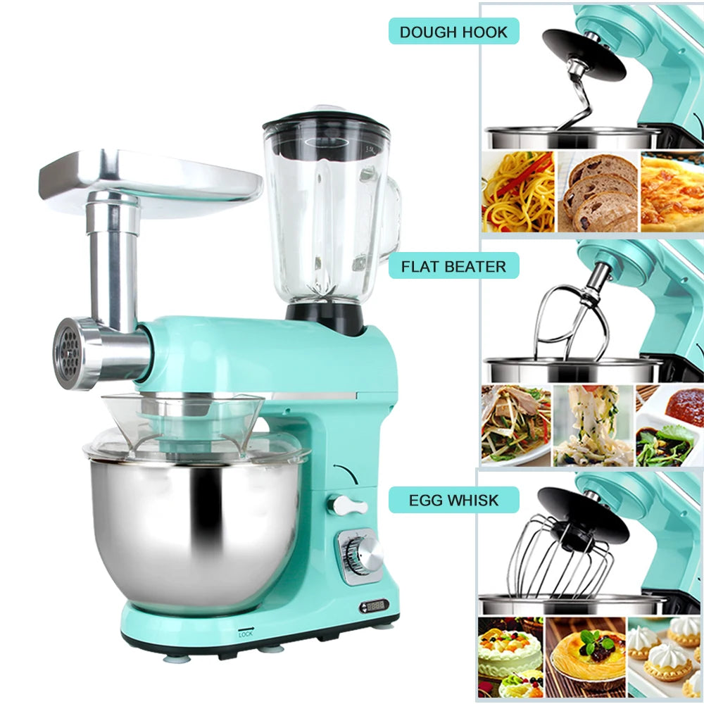 Kitchen Appliances Home 5 In1 Multifunctional Stand Mixer With Blender And Meat Grinder Parts Food Mixers