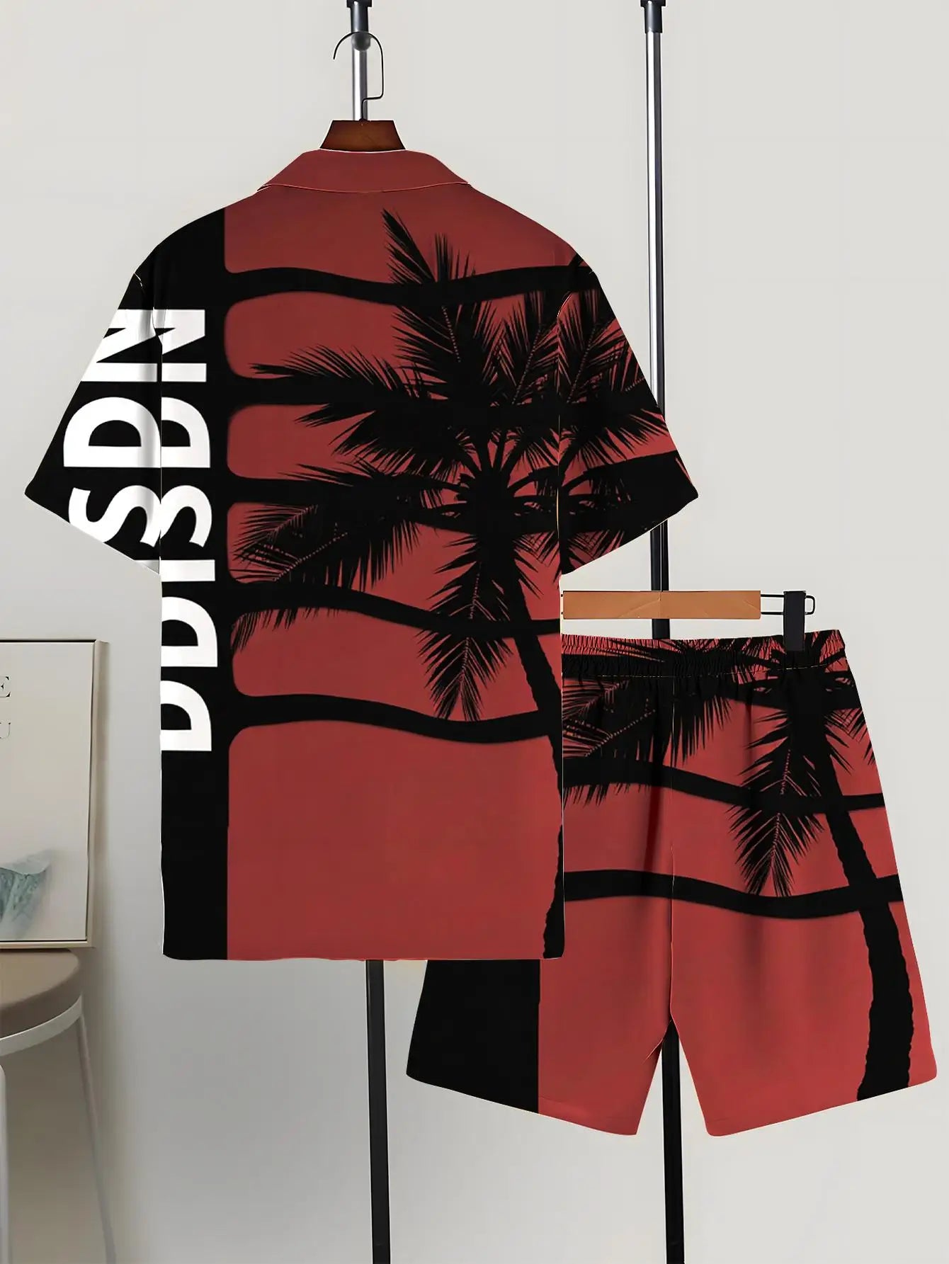 Men's Shirt Sets 2026 Spring/Summer men's sports suit drip clothing sweat suit 3D Printed Graphic jogging set men's chandals