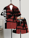 Men's Shirt Sets 2026 Spring/Summer men's sports suit drip clothing sweat suit 3D Printed Graphic jogging set men's chandals