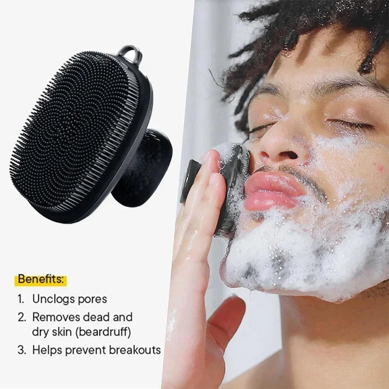 1PC Silicone Face Scrubber for Men Women Facial Cleansing Brush Silicone Face Wash Brush Manual Cleansing Skin Care Face Brushes