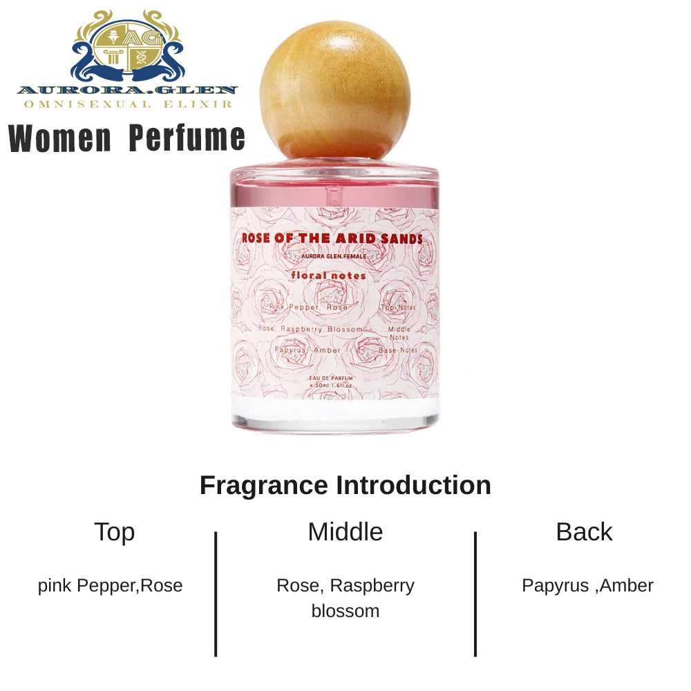Floral Woody Unisex Perfume Fresh Natural Spray 50ml