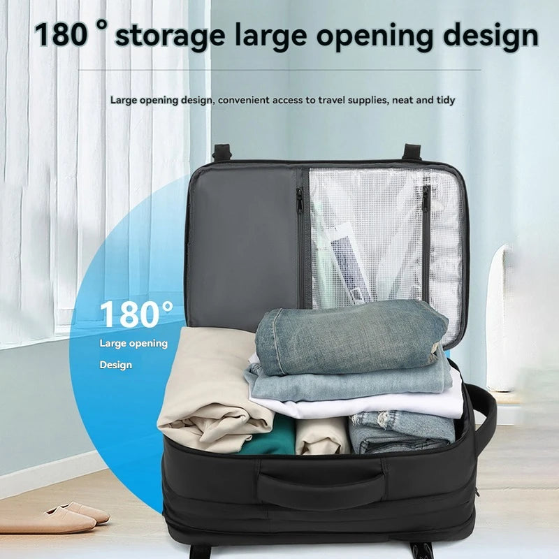 Vacuum leisure backpack for men and women, large capacity waterproof computer bag, backpack, multifunctional luggage, business t