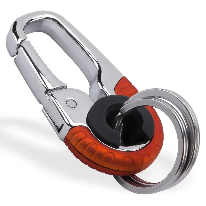 Men's Stainless Steel Carabiner Keychain Key Ring